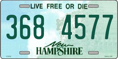 NH license plate 3684577