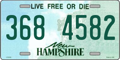 NH license plate 3684582