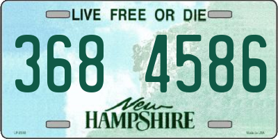 NH license plate 3684586
