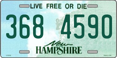 NH license plate 3684590