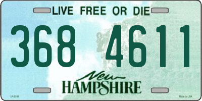 NH license plate 3684611
