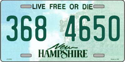 NH license plate 3684650