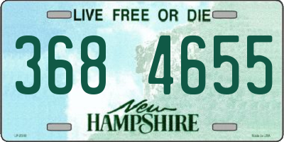 NH license plate 3684655