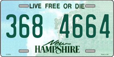 NH license plate 3684664