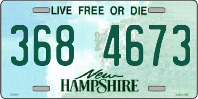 NH license plate 3684673