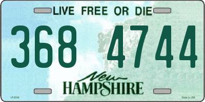 NH license plate 3684744