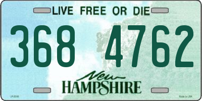 NH license plate 3684762