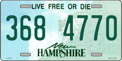 NH license plate 3684770
