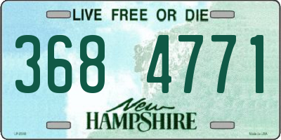 NH license plate 3684771
