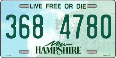 NH license plate 3684780