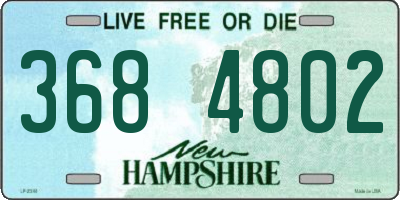 NH license plate 3684802