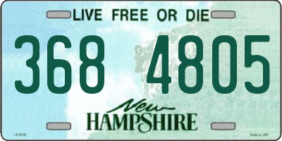 NH license plate 3684805
