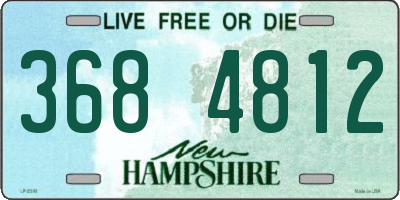NH license plate 3684812
