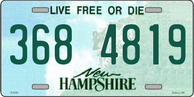 NH license plate 3684819