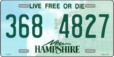 NH license plate 3684827