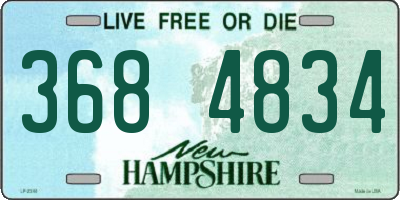 NH license plate 3684834