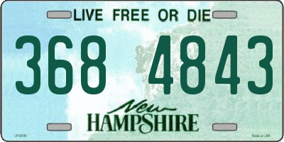 NH license plate 3684843
