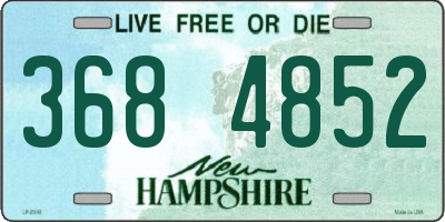 NH license plate 3684852