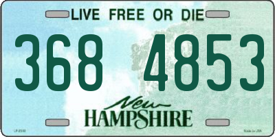 NH license plate 3684853