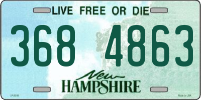 NH license plate 3684863