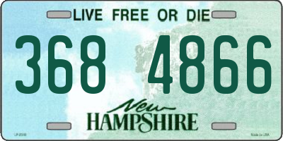 NH license plate 3684866
