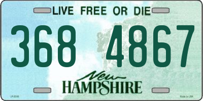 NH license plate 3684867