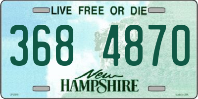 NH license plate 3684870