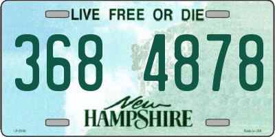 NH license plate 3684878