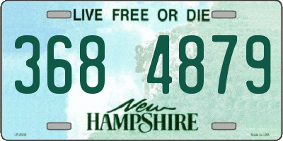 NH license plate 3684879