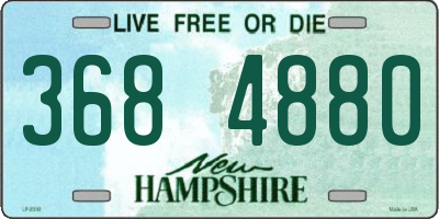 NH license plate 3684880