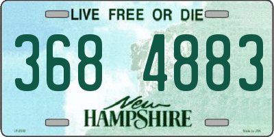 NH license plate 3684883
