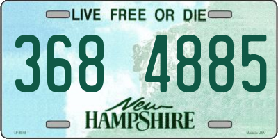 NH license plate 3684885