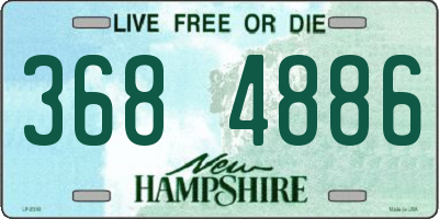 NH license plate 3684886