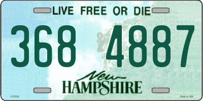 NH license plate 3684887