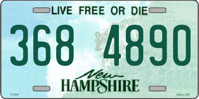 NH license plate 3684890