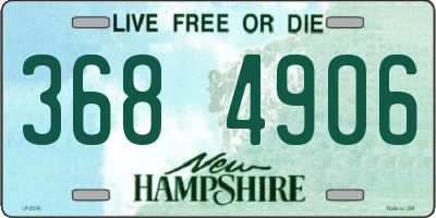 NH license plate 3684906