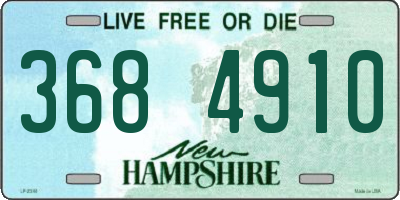 NH license plate 3684910