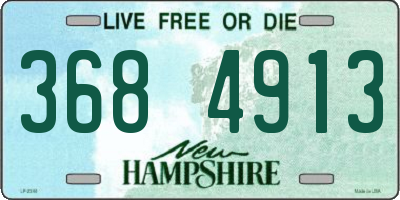 NH license plate 3684913