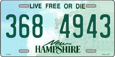 NH license plate 3684943