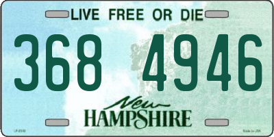 NH license plate 3684946