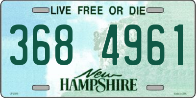 NH license plate 3684961