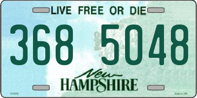 NH license plate 3685048