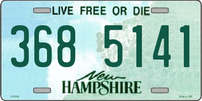 NH license plate 3685141