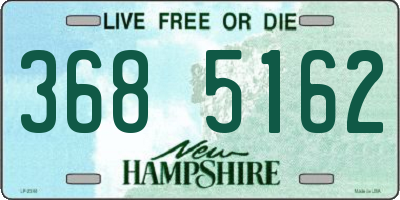 NH license plate 3685162