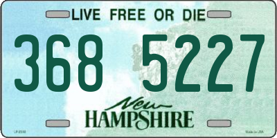 NH license plate 3685227