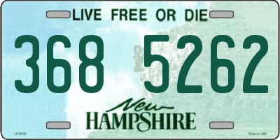 NH license plate 3685262