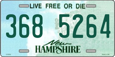 NH license plate 3685264