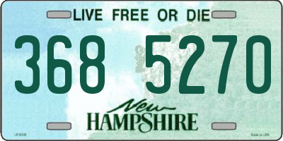 NH license plate 3685270
