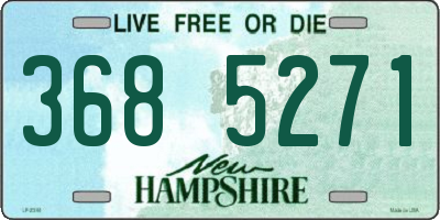 NH license plate 3685271