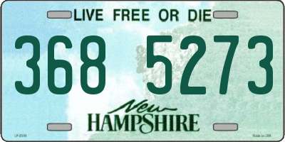 NH license plate 3685273